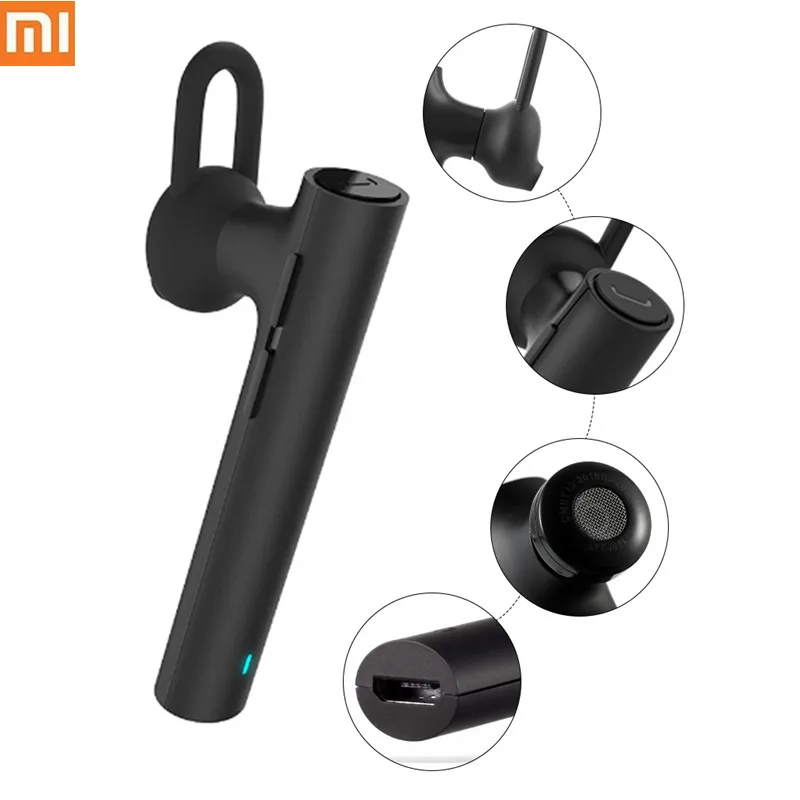 Оригинальные Xiaomi Mi беспроводные Bluetooth наушники гарнитура ушной крючок