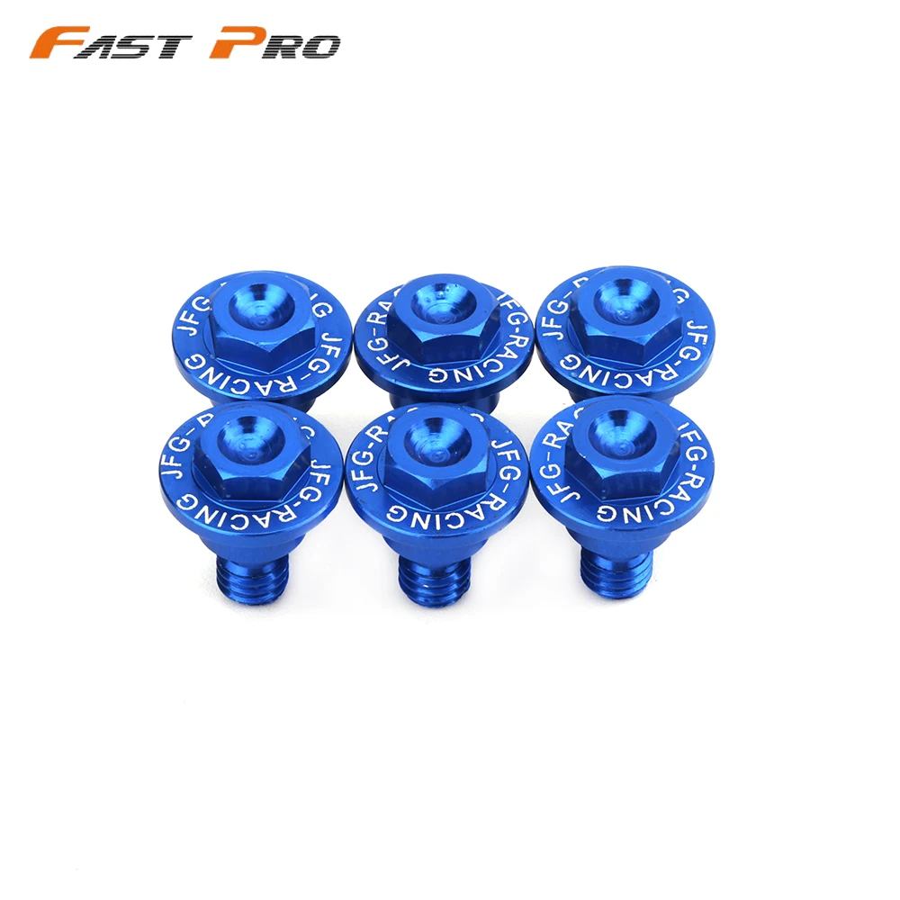 6 шт. передние винты для вилки HUSQVARNA TC TE TX FC FE FX 50 65 85 125 250 300 350 450 501 TC125 TC450