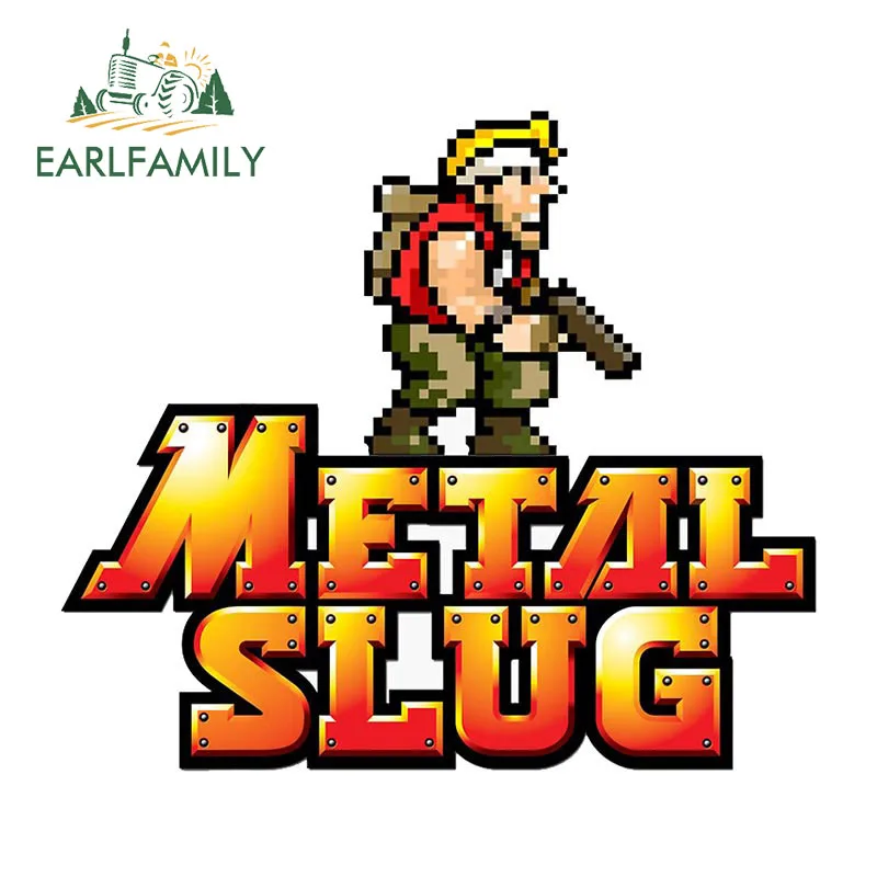 Earlfamily 13Cm X 11.5Cm Per Adesivi Per Auto In Metallo Slug Decalcomanie In Vinile Parabrezza Tavola Da Surf Impermeabile Protezione Solare Stampa P