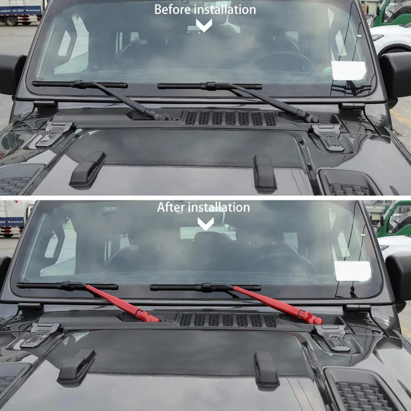 Лобовое стекло стеклоочистителя украшения Накладка для- Jeep Wrangler JL 4-дверный 2-для двери автомобиля Elantra Accent Tucson аксессуары