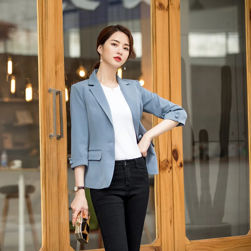 

Network Red Coat Women's 2019 Summer New Style Slim Fit Waist Hugging Small Suit Business Graceful Formal Wear Suit Thin Fashion