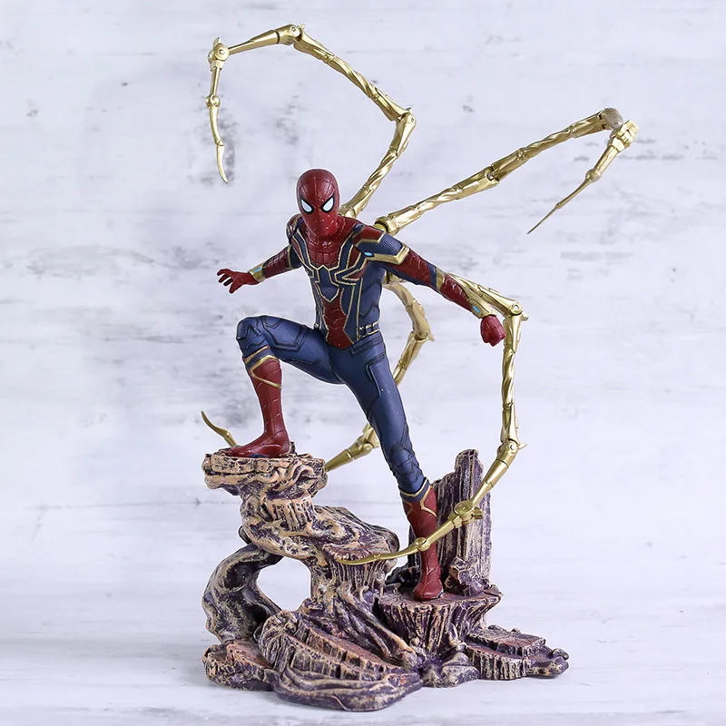 Marvel Железный человек-паук Человек-паук Статуэтка из ПВХ DST Алмаз выберите ПВХ, движущаяся фигурка, Коллекционная модель, игрушка