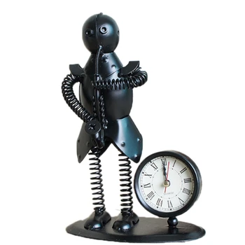 

Modern Retro Music Band Desk Clock Ornaments Creative Miniature Desk Clock Crafts Home Decor Accessories Gifts