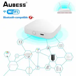 Aubess Multi-Mode Smart Gateway Zigbee WiFi Bluetooth Mesh Hub Works With Smart Life Tuya App Voice Control By Alexa Google Home