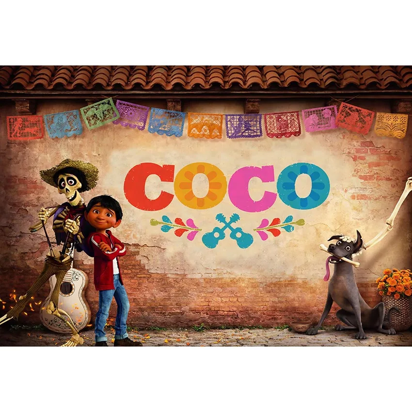 MEHOFOTO Coco день рождения Фото фоны детская вечеринка баннер пользовательские фотографии фоны реквизит Хэллоуин студия фоны