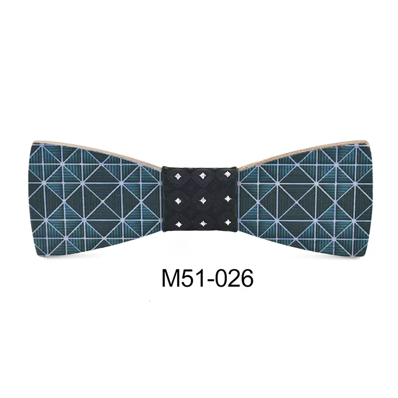 Wood Bowtie Мужской женский геометрический резной деревянный галстук-платок с бантом элегантная крутая Свадебная деловая Вечеринка узор в горошек PU Бабочка галстук-бабочка - Цвет: Wood Bowtie
