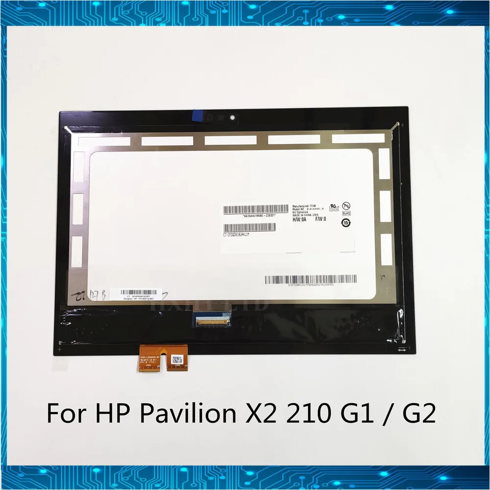 Новый сенсорный ЖК экран A + 10 1 &quotдля HP Pavilion X2 210 G2 G1 с сенсорным экраном в сборе