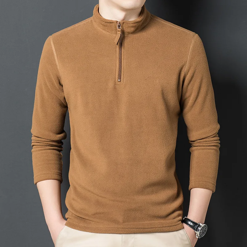 Collar Polar Fleece Half Zipper T shirt 