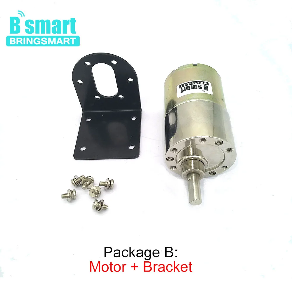 Bringsmart 37GB520 DC 12 вольт мотор 24V редуктор Мини ed с высоким крутящим моментом
