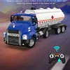42CM 2.4G Remote Control Excavator RC Tanker truck Water Spray Pull back sprinkler Engineering vehicle With Music Sound Toy Gift 4