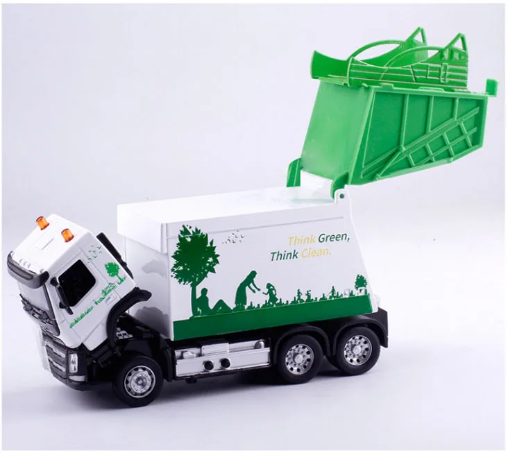 1:50 весы Volvo мусорное конструирование грузовика литой модельный автомобиль звуковой свет набор для обучения подарок детям