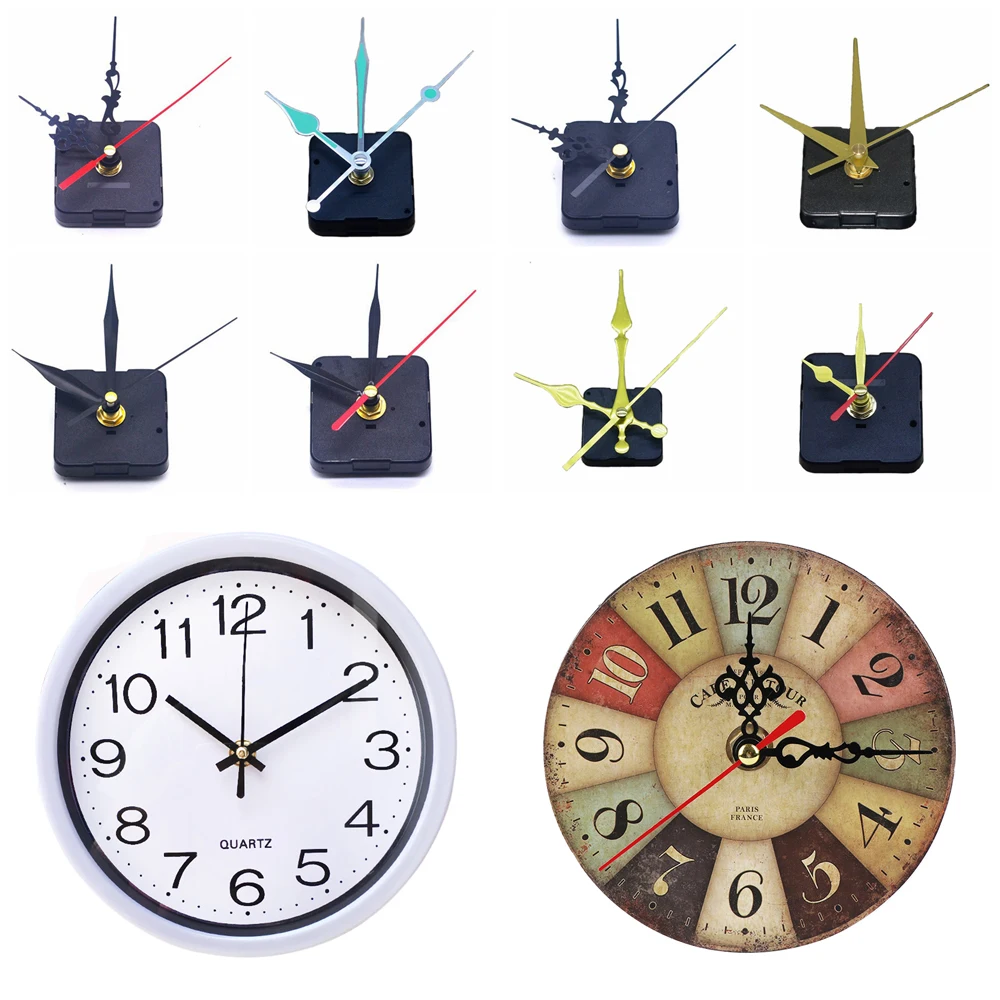 Clock Mechanism Quartz Clock Mechanism Clock Parts 1 SET Silence Essential Movement Mechanism Hour/Minute/Second Bell Accessories Quartz Clock Parts Home Decor Replacement Tool