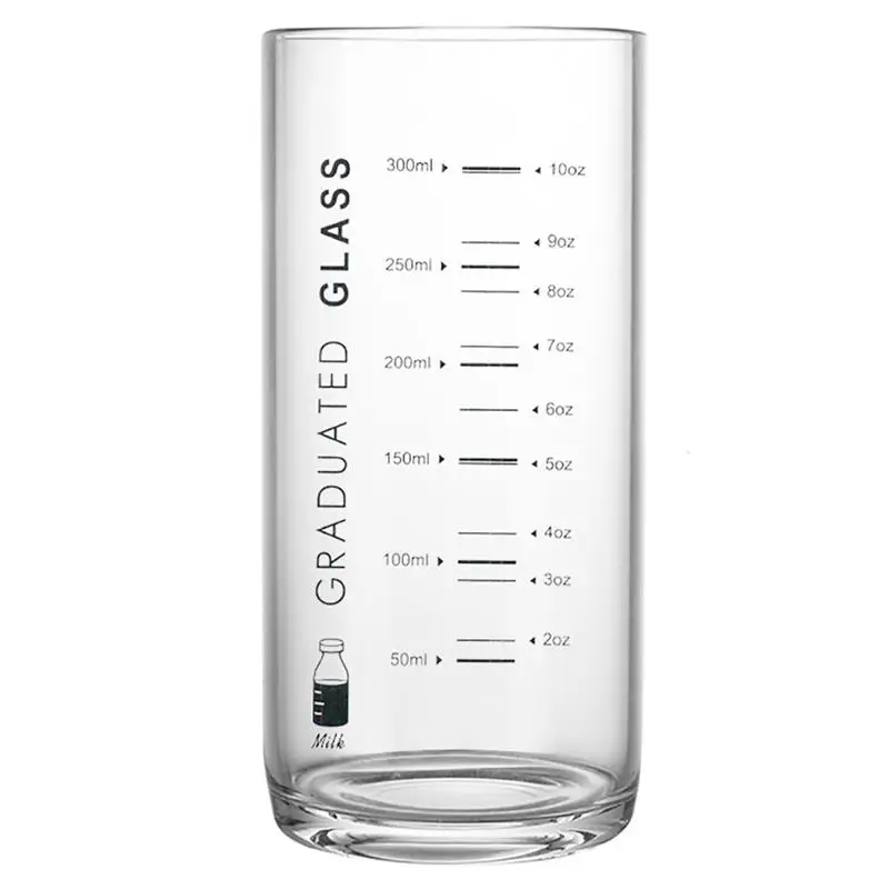 11,16 унций жаростойкая питьевая стеклянная многоразовая водная стеклянная хайбол с измерением Питьевая утварь - Цвет: 1
