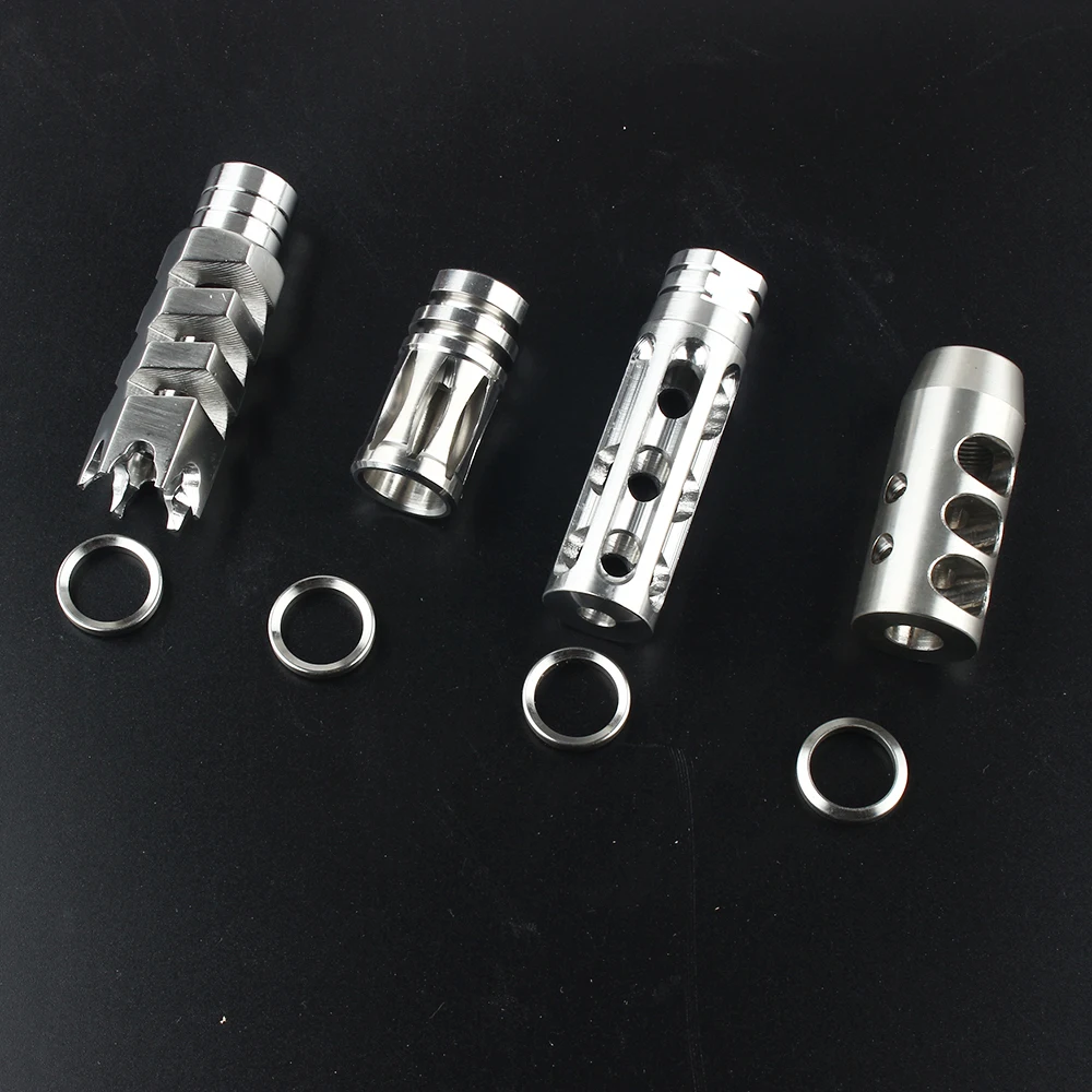 Тактический глушитель M16 M4 .223 5 56 винтовка 1/2 &quotx28 5/8X24 резьба сталь/нержавеющая