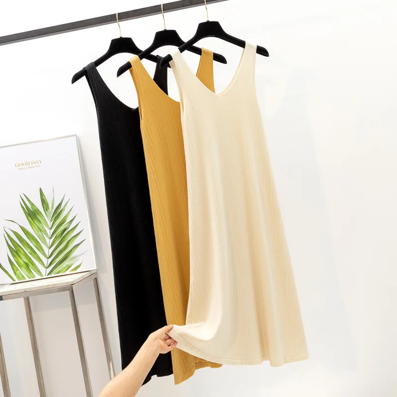 Женское трикотажное платье с V-образным вырезом летнее элегантное вечернее