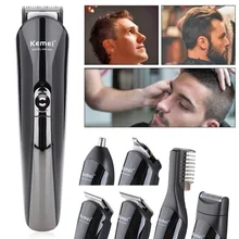 Триммер для волос Бритва машинка для стрижки волос портативная Мода черный Здоровье Красота безболезненное бритье Kemei