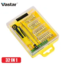 Vastar 32 шт. Набор отверток прецизионная Магнитная отвертка ремонтные Инструменты Отвертки для телефона ПК с пинцетом