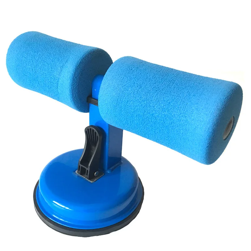 Blue Strong Suction Women Men Sit Up Exerciser Home Fitness Crunches Arm Waist Abdomen Exercise Equipment - Color: Blue
