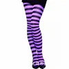 2022 Womens Halloween Stockings Party Cosplay striped Elastic Pantyhose Stockings Autumn Winter Chrismas Club Clown Multicolor ► Photo 2/6