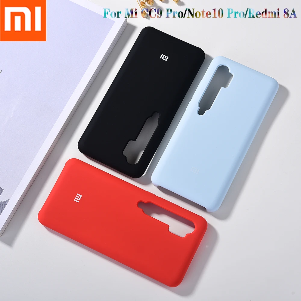 Чехол для Xiaomi Mi CC9 Pro Note 10 Redmi 8A оригинальный силиконовый чехол с отделкой задней