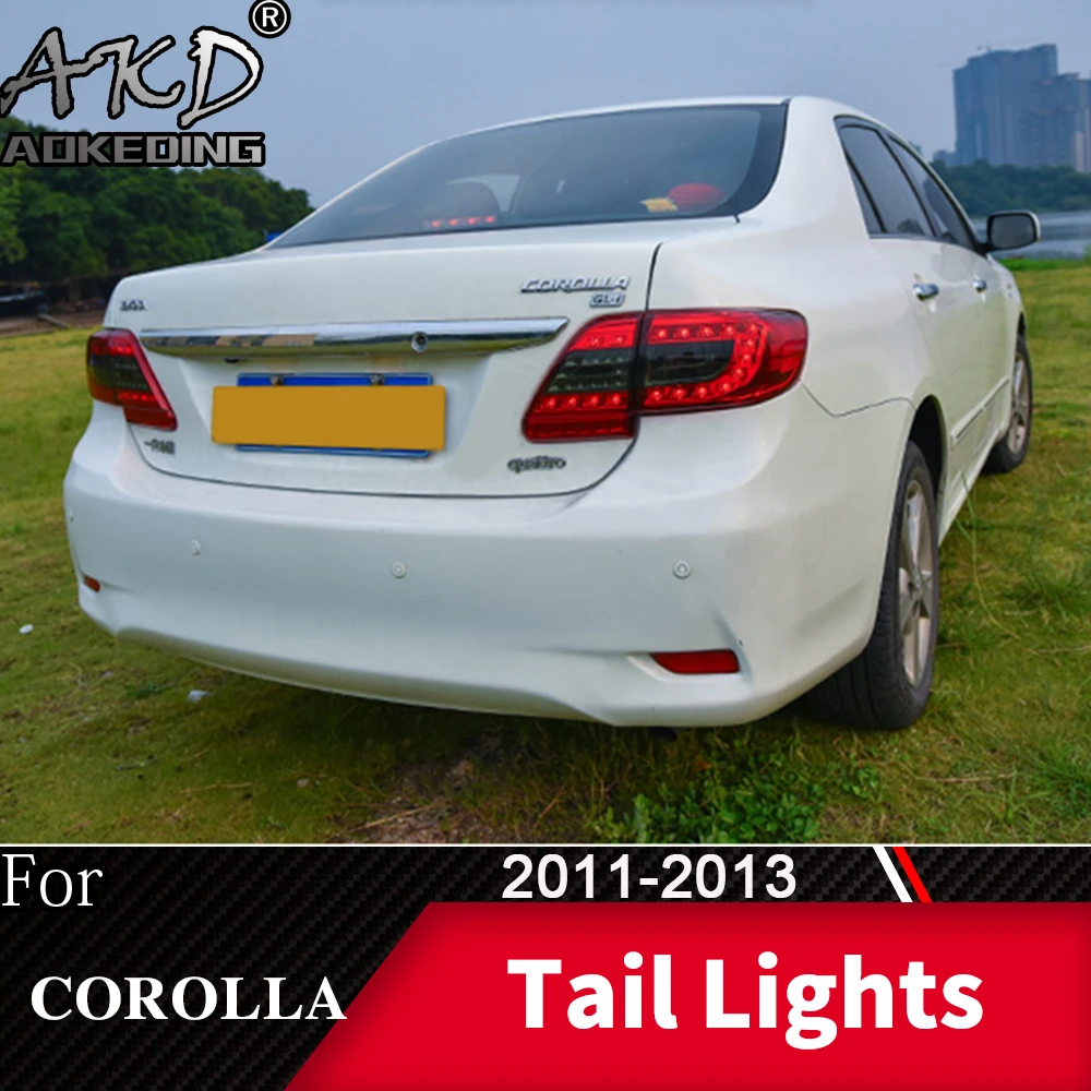 Задний фонарь для автомобиля Toyota Corolla 2011-2013 Altis задний светильник s светодиодный противотуманный светильник s DRL Дневной ходовой светильник тюнинг автомобильные аксессуары