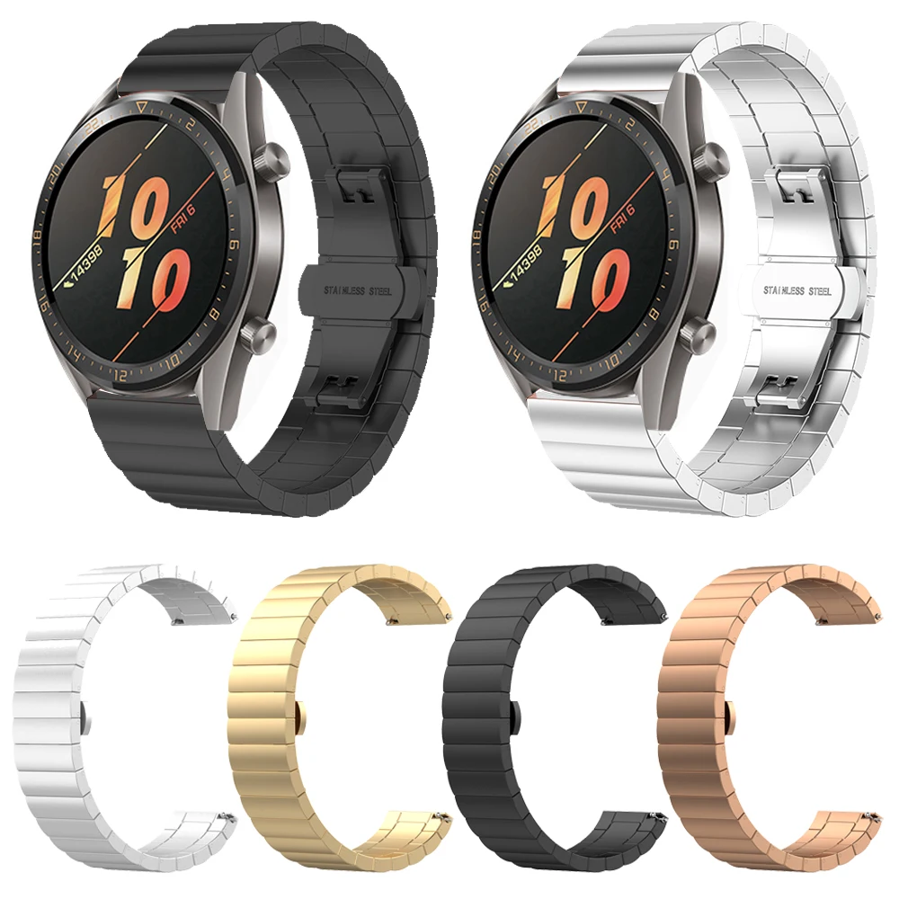Металлический ремешок из нержавеющей стали для HUAWEI WATCH 2 2Pro/GT Active 46 мм/Элегантный браслет для HONOR Watch волшебный ремешок для часов