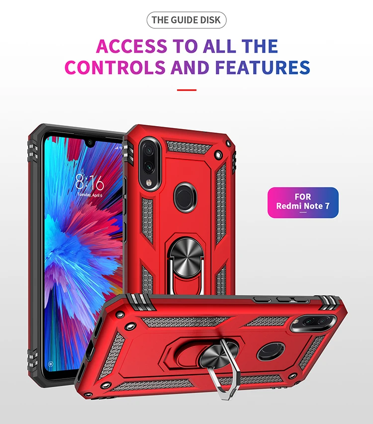 Противоударный чехол бампер для телефона Xiaomi Redmi Note 9 9S Pro Max 8 8T 5 6 7 K20 Mi CC9 9T