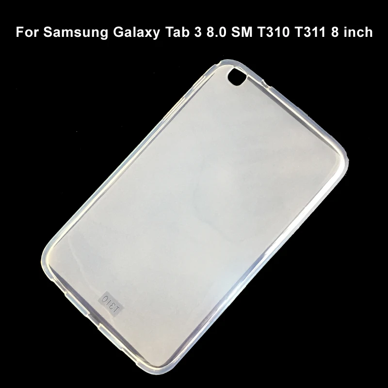 Matte TPU Чехол для samsung Galaxy Tab 3 8,0 SM-T310 T311 чехол с поворотом на 360 смарт-стенд PU чехол для samsung Tab 8,0 T310 T311 360 чехол - Цвет: Matte TPU