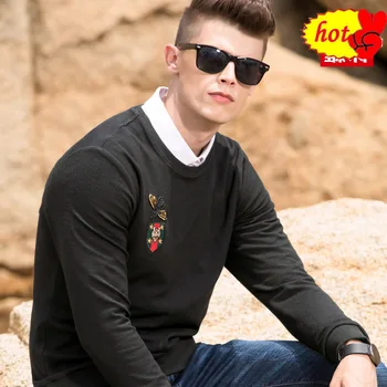 

Sweater O-Necked Men Solid color with Star Pattern with Letters XL-6XL for Fat Big Size