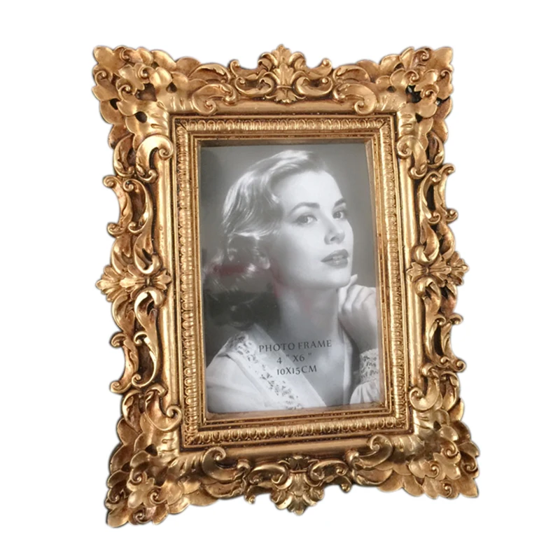 Роскошная фоторамка с двойным тиснением в европейском стиле|photo frame double|photo frameresin