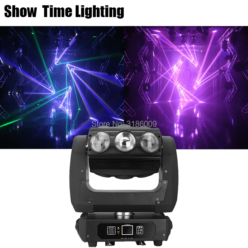 

9pcs Dj Led Beam Unlimited Rotate RGBW Led Phatom Beam Moving Head Good Effect Use For Party KTV Night Club Bar