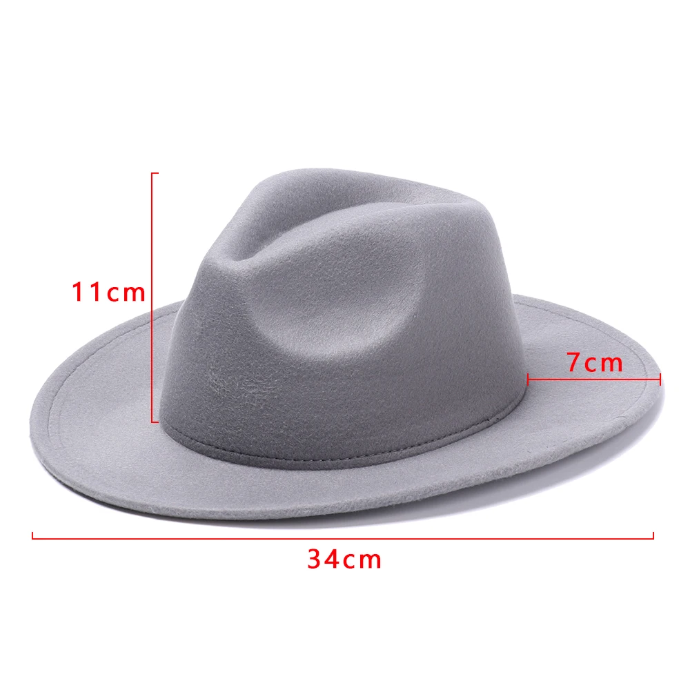 Осень-зима, имитация шерсти, для женщин, мужчин, дам, Fedoras, топ, джаз, шляпа, европейская, с широкими полями, американский котелок, шапки, новая мода