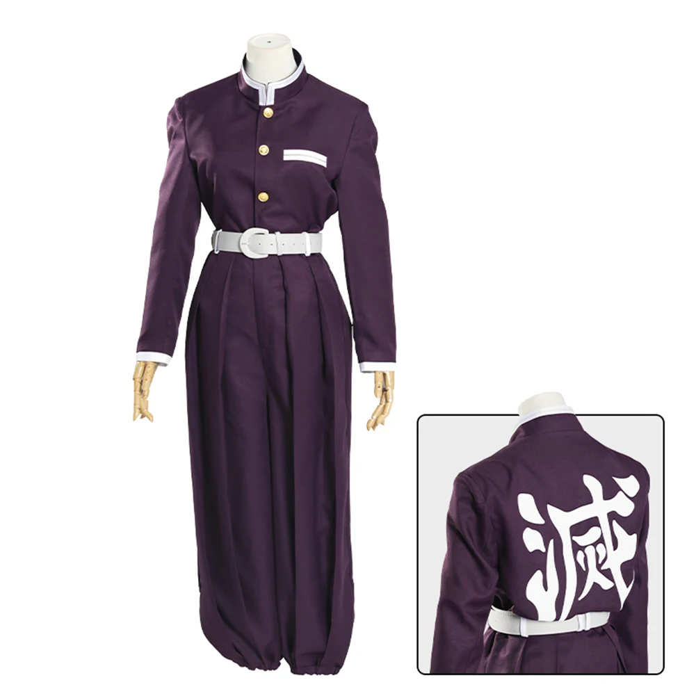 Brdwn Demon Slayer Kimetsu no Yaiba Unisex Kochou Shinobu Cosplay Costume Kimono Suit Haori