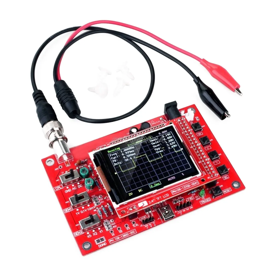 Цифровой осциллограф 1Msps+ Датчик аналоговой полосы пропускания(сварные) diy части электронного обучения Набор Полный Собранный осциллограф