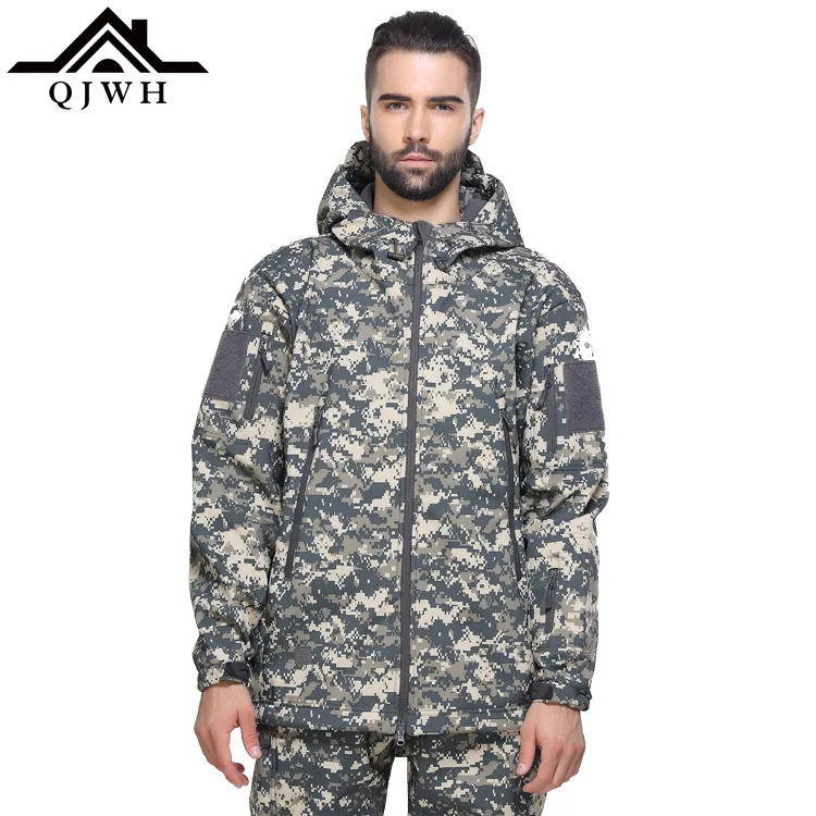 TAD Shark Skin Soft Cover Raincoat Jacket Windproof Waterproof Tactical Soft Shell Outdoor Tactical Jacket