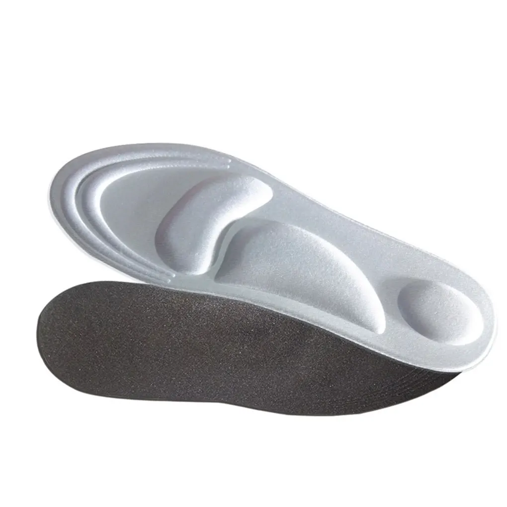 Mens silver white Oeak Нескользящие стельки Orthotic Мужская обувь без каблука свода стопы Поддержка стелька из пены с эффектом памяти дышащие туфли-лодочки коврик для Для мужчин - Цвет: Mens silver white