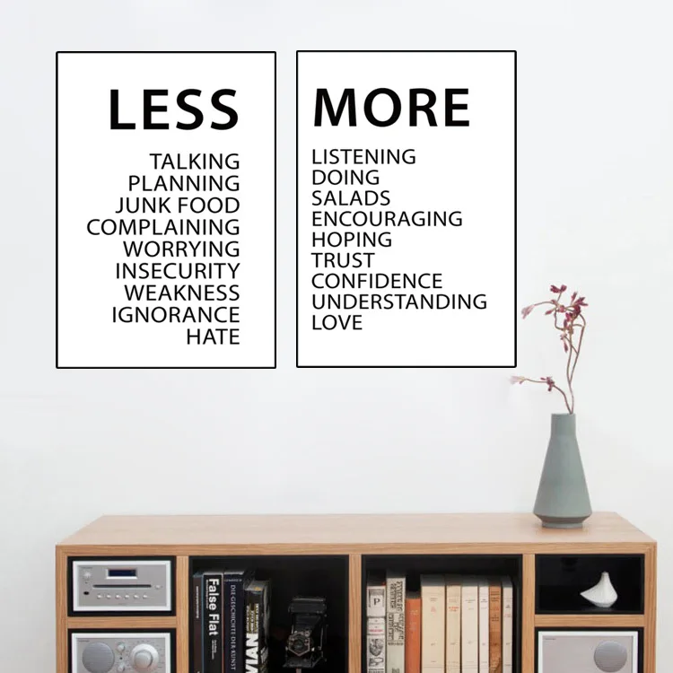 Hot Puisi Bahasa Inggris Huruf Lebih Sedikit Lagi Kanvas Lukisan Koridor Rumah Asrama Kamar Tidur Dekorasi Lukisan Minyak Poster Dan Cetakan Aliexpress Rumah Taman