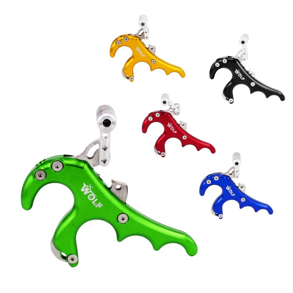 Compound Bow Release Aid 4 Finger Handle Grip Thumb Button Archery Accessory Thumb Release Trigger Shooting Target Accessories