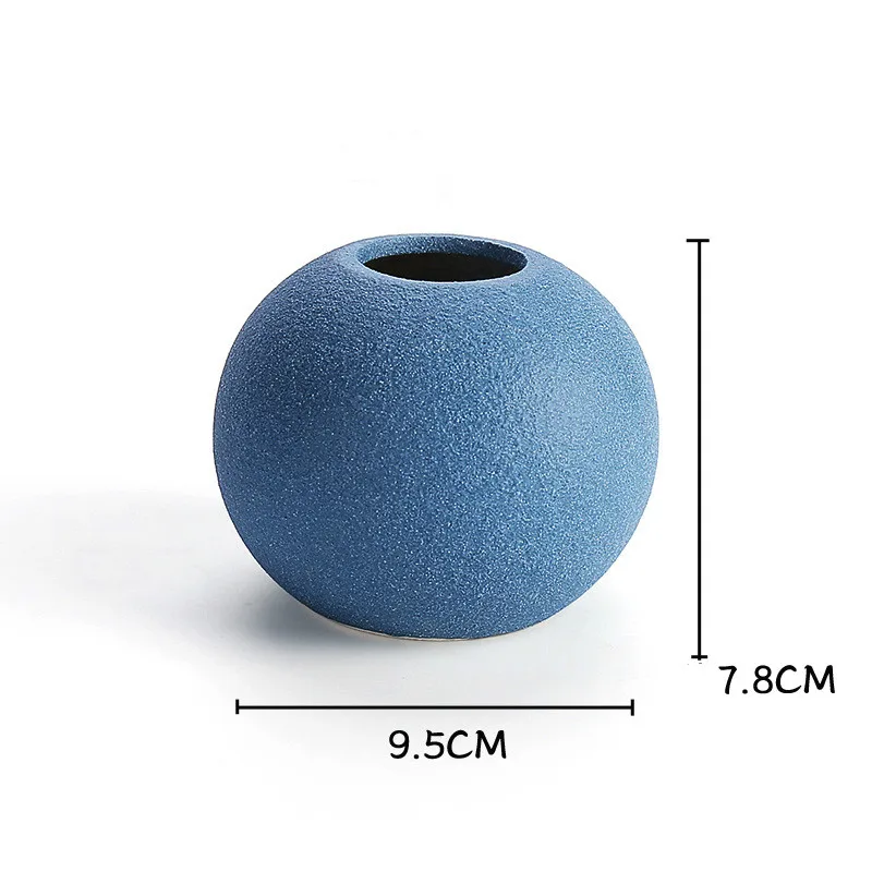 Best selling creative ceramic solid color vase home decoration living room table top decoration European vase - Цвет: 5