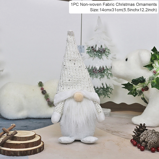 Christmas Gnomes Elf Doll Christmas Decor For Home Table 2021 Christmas Ornament Xmas Gifts Natal Navidad New Year 2022