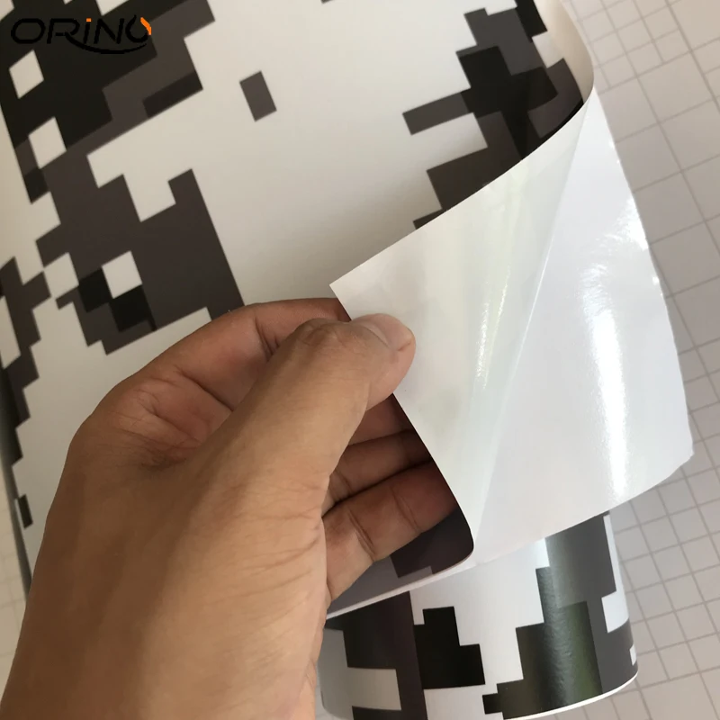 Black White Digital Vinyl Film Sticker-1