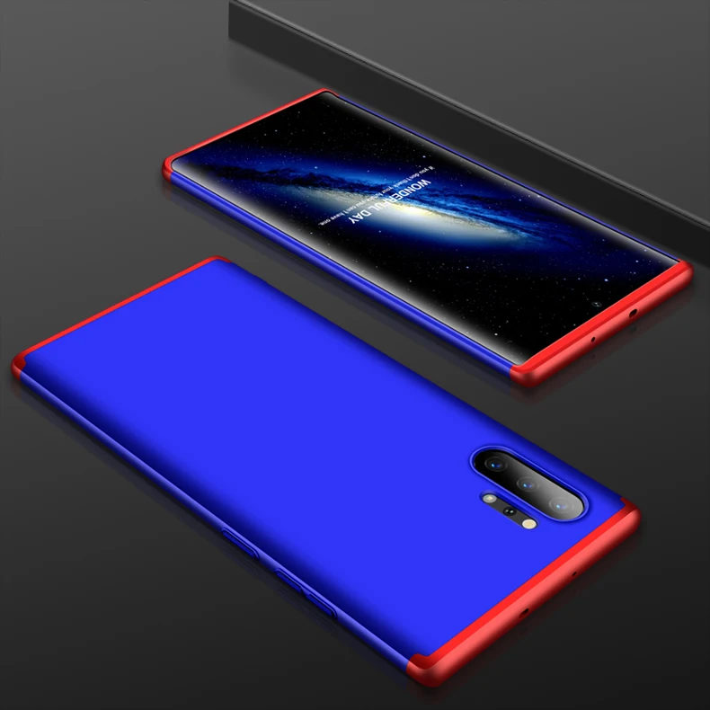 100 шт/партия 360 Полный PC жесткий чехол для samsung Note 10 Note 10Pro A50 A50S A30S A40S A80