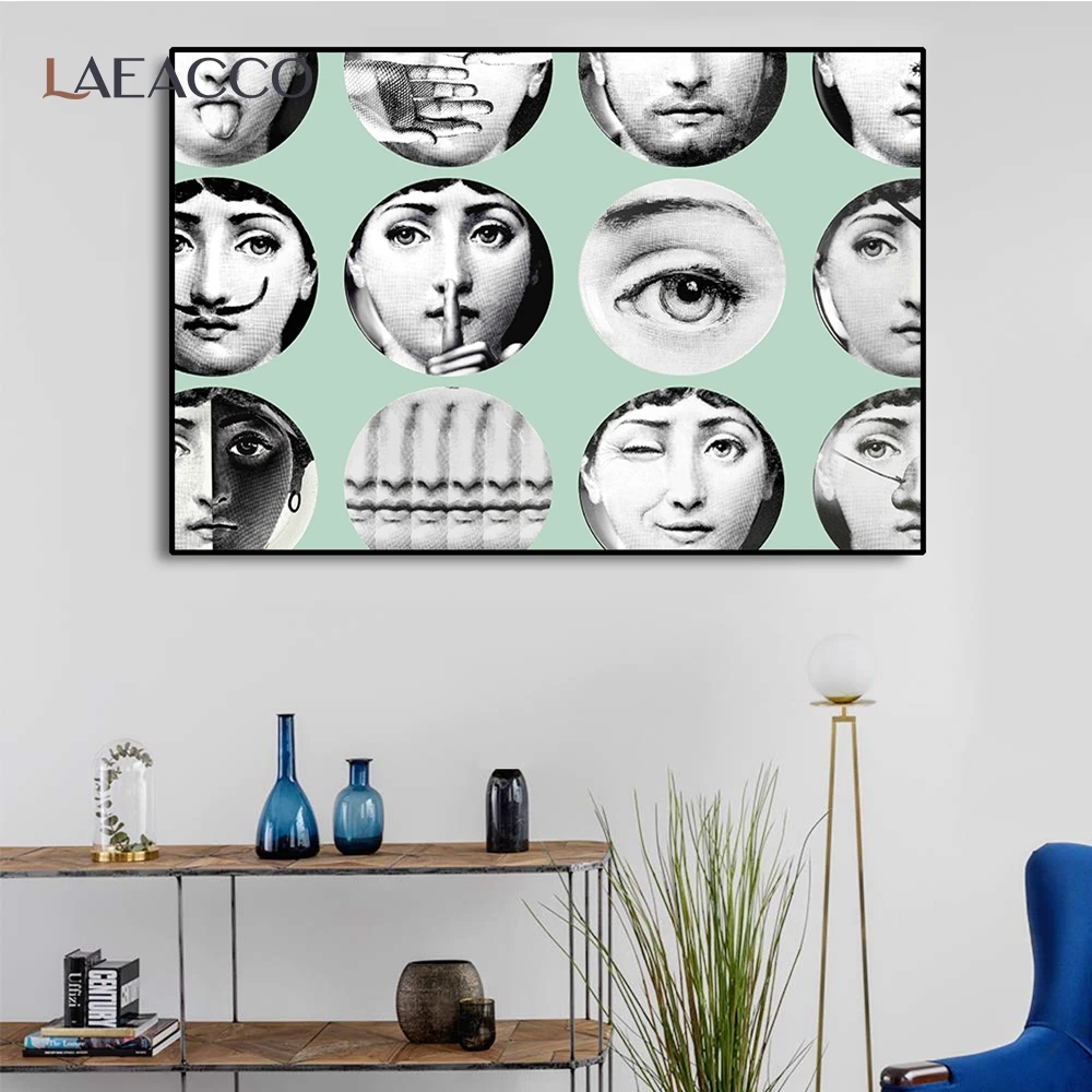 Laeacco модные Wall Art косметический плакат Nordic пластической хирургии холст женщина