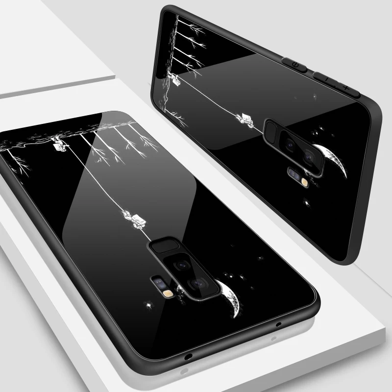 W173 Для OnePlus 3 3t 5 5, 6 комплектов/партия, размер 6T 7 7 Pro закаленное стекло чехол для Samsung Galaxy S8 S9 S10 плюс бампер противоударный окрашены глубоких ракушками - Цвет: W173