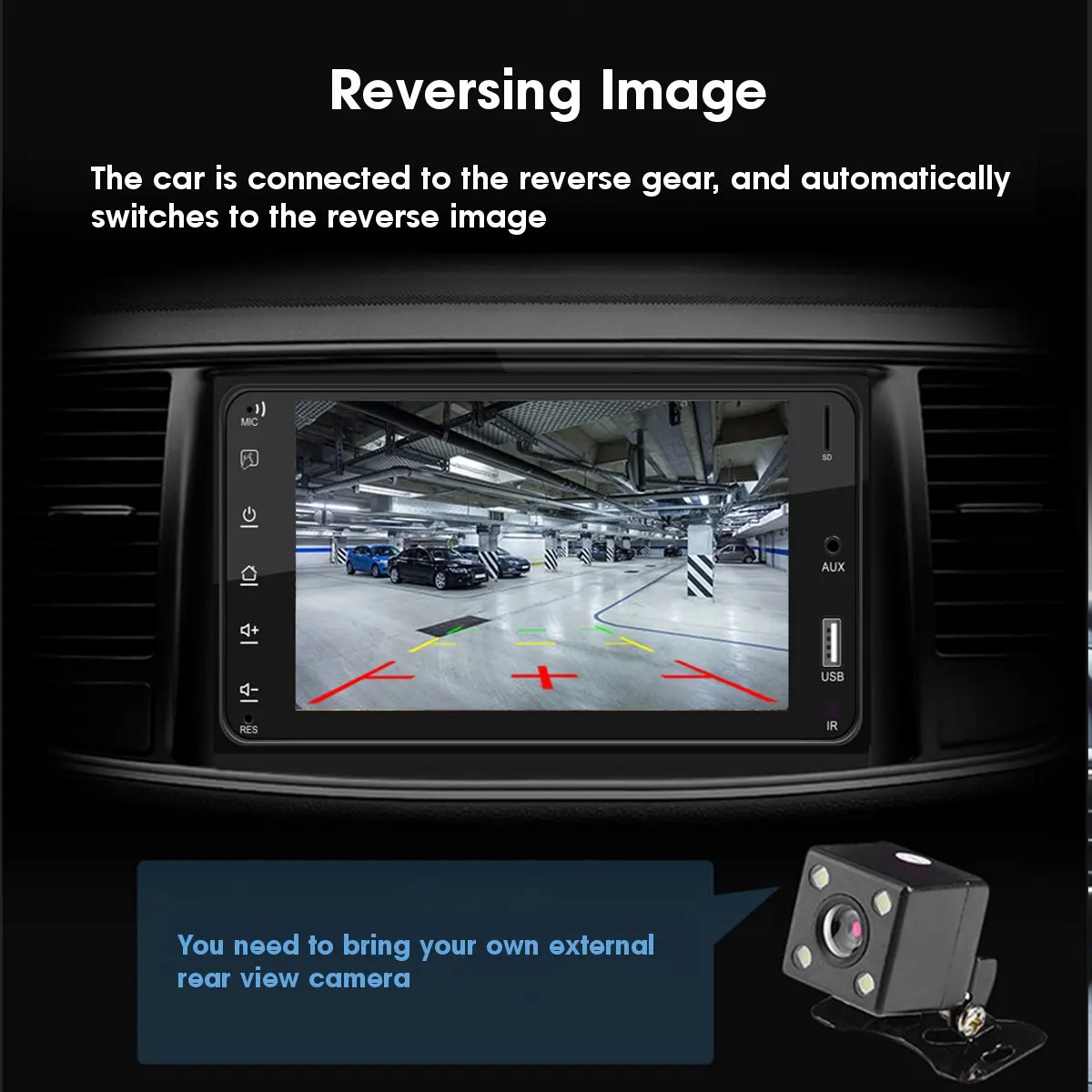 

2 Din Car Radio 7'' HD Stereo Multimedia Audio Video Touch Screen Auto Radio GPS MP5 Player bluetooth FM Car Play for Toyota