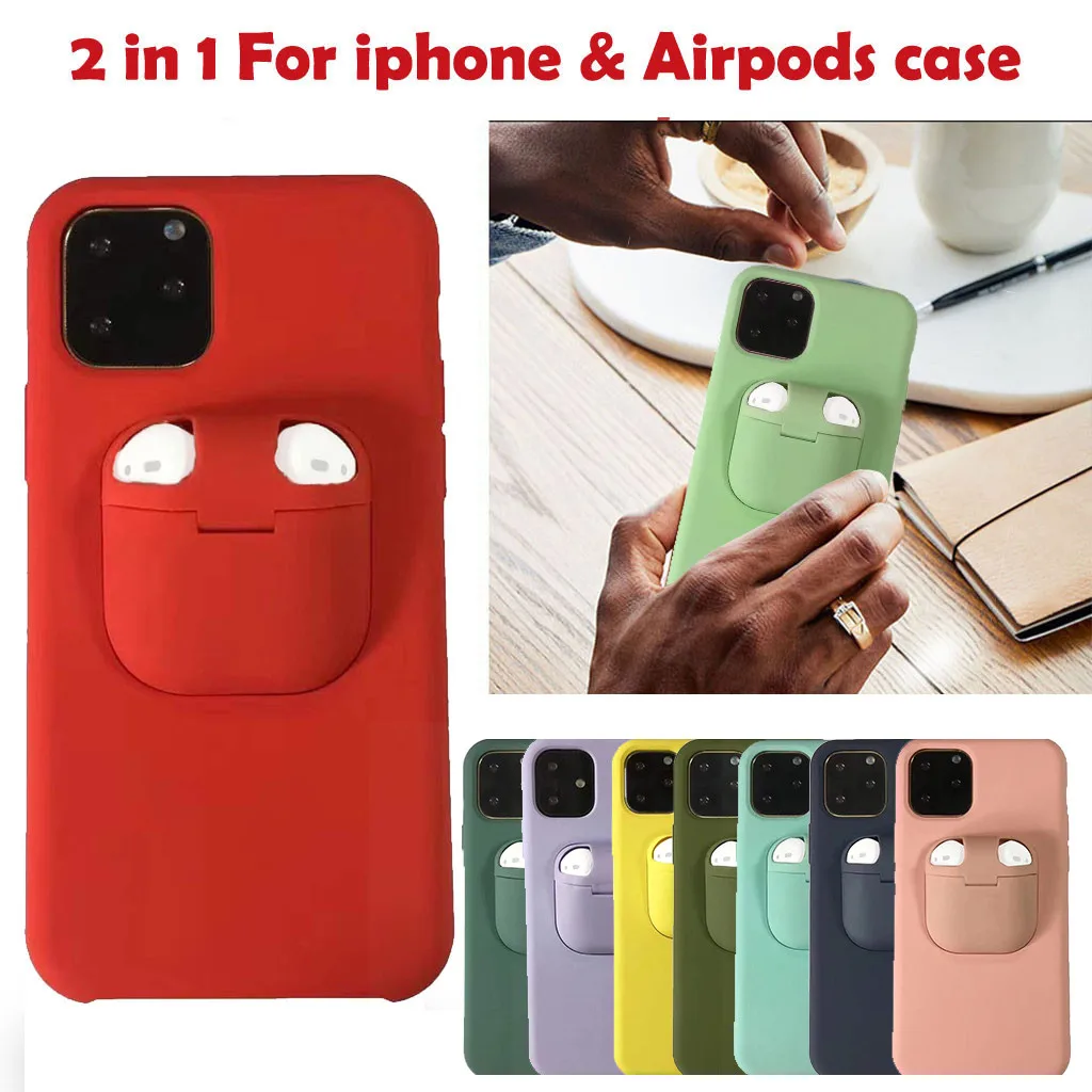 Чехлы для телефонов защитный чехол IPhone 11 Pro Max Жесткий Чехол держателя AirPods новый