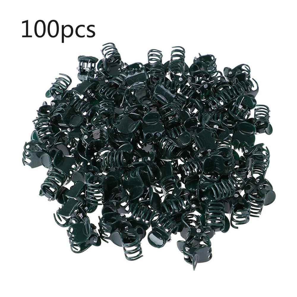 

100 pcs Plant Clips Orchid Support Clips Flower and Vine Clips for Supporting Stems Vines Grow Upright