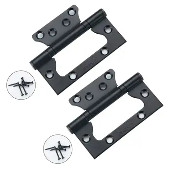 

2Pcs/set Free Slotted Door Hinge Thickened Silent Stainless Steel Hinge for Home