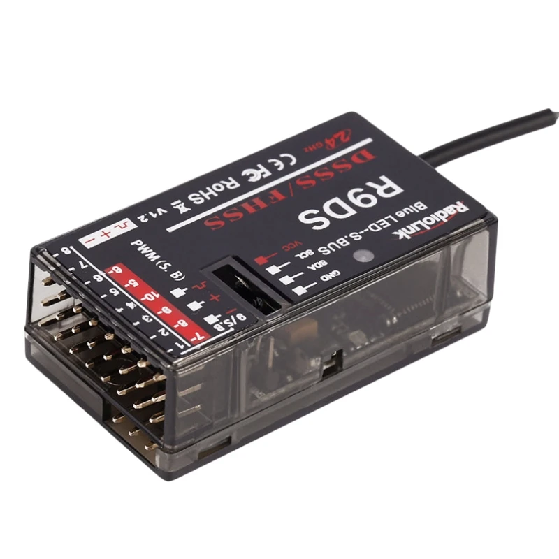 Radiolink R9DS 2.4G 9Ch S.BUS Receiver for RadioLink AT9 AT10 Transmitter RC Helicopter Multirotor