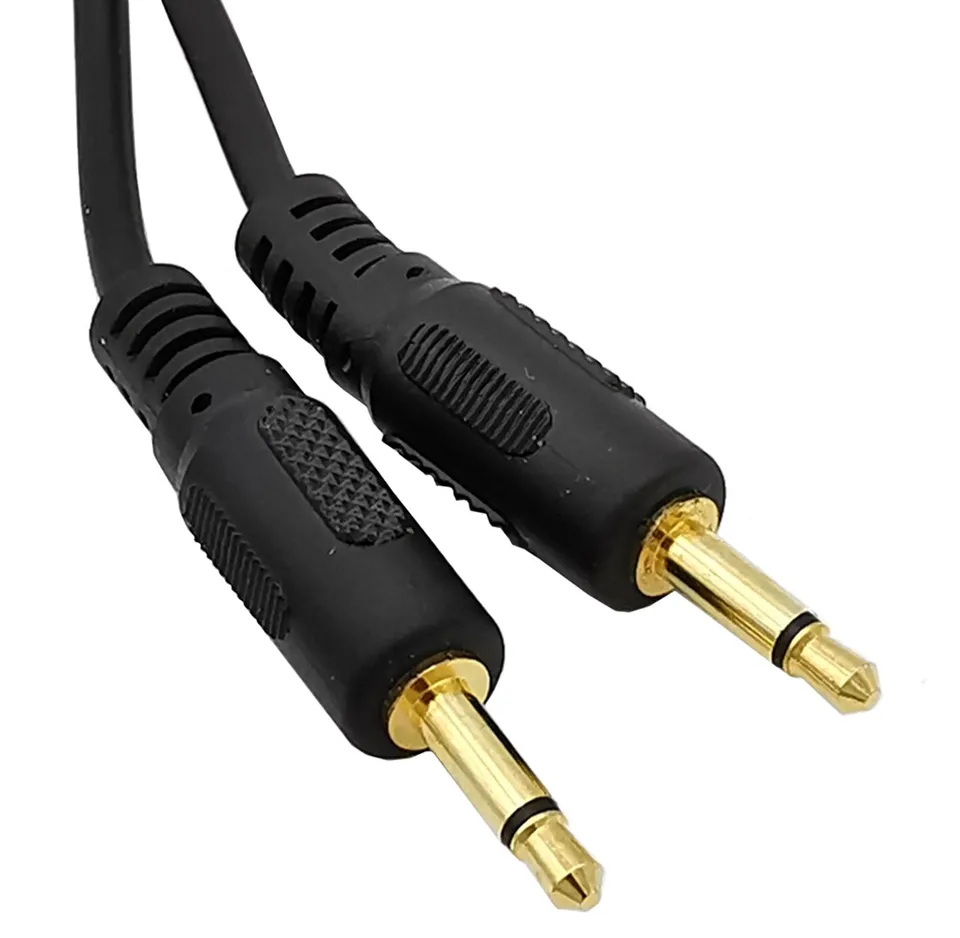 Lotto 2 Cavi Audio Mono 3.5mm Maschio-maschio, Lunghezza 7,6 Metri (25 Piedi) Cadauno